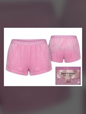 Juicy Couture Pink Velour Lounge Shorts